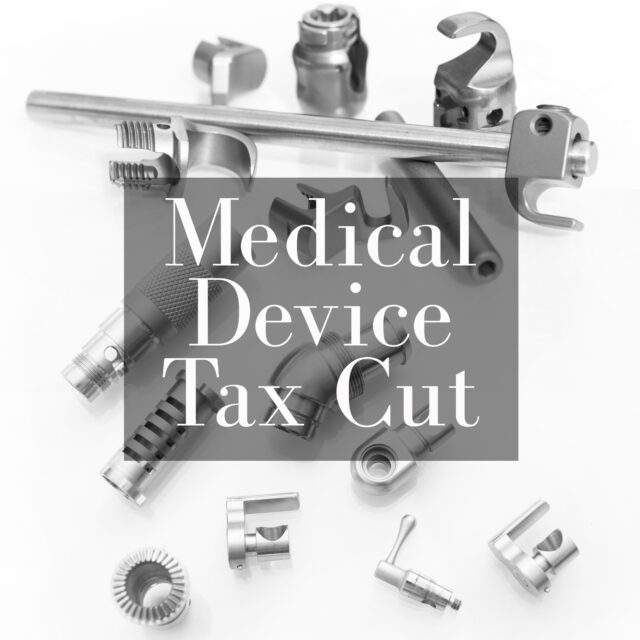 Congress Suspends Medical Device Tax