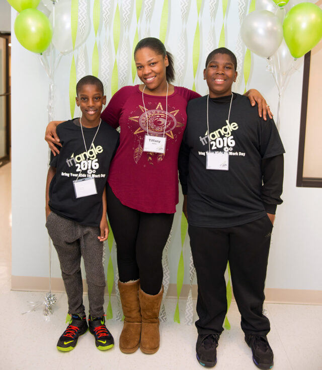 Associate Tiffany A. with her sons